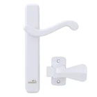 White Weather Stripping Push Button Door Latch With Night Lock Out Feature New. Price: $56.39.