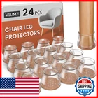 Viume 24 Pcs Chair Leg Protectors For Hardwood Floors Silicone Covers New. Price: $25.63.