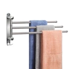 Adjustable Bathroom Towel Rack Jsver SUS304 Stainless Steel Arms, Silver New. Price: $26.99.