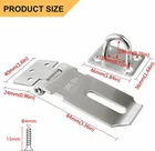 Alise Hasp Lock,door Padlock,black Clasp Latch Hinges For Doors New. Price: $18.95.