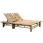 2-PERSON Sun Lounger With Cushions Bamboo Outdoor Daybed Multi Colors Vidaxl New. Price: $431.99.