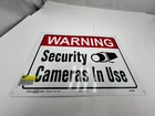 Qty Hillman Warning Security Cameras Use Signs 843296 10" X 14" .25" Open. Price: $17.72.