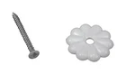 Button Rosette Plst Wht New. Price: $12.99.