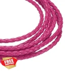 Uxcell Braided Leather Cord 4MM Rose Red, 2.19 Yds, Jewelry Rope New. Price: $20.00.