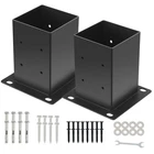 4X4 Post Base 2PCS(INNER Size 3.55"X 3.55")CONCRETE Brackets Anchors 13 New. Price: $38.84.