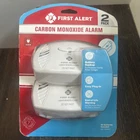 First Alert 1042411 Battery Back-up Electrochemical Carbon Monoxide Detector 2PK New. Price: $19.80.