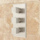 Signature Hardware Ryle 4-WAY Thermostatic Valve With Square Knob Handles New. Price: $108.00.