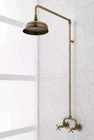 Signature Hardware 441096AGBR Exposed Pipe Wall Mount Baudette Retrofit Shower Open. Price: $199.00.