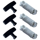 3 Pieces 10 Ft X 9/64" Pull Cord Rope Handle For Recoil Starter Lawn Mowe... New. Price: $37.07.