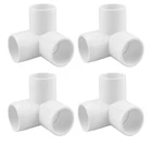 Sdtc Tech 4-PACK 1 Inch 3 Way Pvc Fitting Elbow Furniture Grade Pipe Connector New. Price: $19.99.