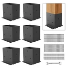 4X6 Base Pcs,post Brackets(inner Size 3.6"X5.6"),HEAVY Duty 14GA Steel... New. Price: $92.91.