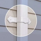 Box Of 200 Amerimax 27229 Decorative Aluminum White Downspout Band, New S4. Price: $47.99.