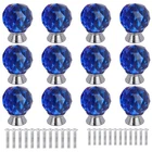 Anjuu 12 Pcs 30MM Round Shape Crystal Glass Cabinet Knobs Screws Drawer New. Price: $27.18.