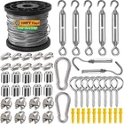 1/16 Wire Rope KIT,304 Stainless Steel 30M/100FT, 2MM New. Price: $33.32.