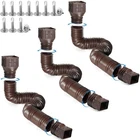 Pack Flexible Gutter Downspout Extensions,drain 60 Inches, 3PCS Brown New. Price: $58.99.