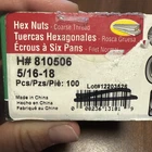 Hillman 5/16 In. 18 Hot Dipped Galvanized Steel Hex Nuts (100 Ct.) 810506 New. Price: $14.99.