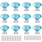 Anjuu 12 Pcs Diamond Shape Crystal Glass Cabinet Knobs With Mm, Azure New. Price: $22.50.