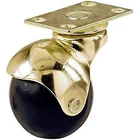 Wheel Caster, Black With Brass Hood Plate, 2-IN., 2-PK. New. Price: $24.43.