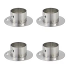 Wealrit 4 Pcs Round Post Bases Stainless Steel Flange Anchor 1.5", Silver New. Price: $24.21.
