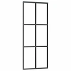 Glass Door Interior Sliding Barn Esg And Aluminum Black Vidaxl New. Price: $216.99.