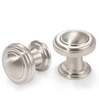 10 Pack Brushed Satin Nickel Kitchen Cabinet Knobs Round Zinc Alloy K.... Price: $36.37.