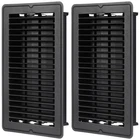 Fumete 2 Pcs 6 X 10'' Black Floor Vent Covers Heavy Duty Register Metal... New. Price: $36.81.