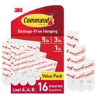 3M 17200-ES Command Foam Assorted Refill Strips Small Medium & Large New. Price: $9.77.