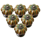 Ieik Ceramic Glazed Cabinet Knobs Pumpkin Shape Classy Vintage Green New. Price: $32.39.