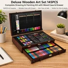 145PC Deluxe Wooden Art Set Drawing Painting Kit Kids Adults W/ Drawer Case New. Price: $33.98.