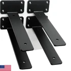 Mhmydz 4 Pack - 9 Inch Black Hidden Shelf Bracket 1/5 Thicked Iron New. Price: $34.83.