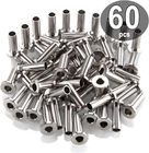 60 Pack Cable Railing Protector Sleeves - Stainless Steel T316 Marine Grade New. Price: $32.79.