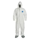 Dupont TY122SWH2X002500 Tyvek 400 Hooded Disposable Coverall, Attached New. Price: $230.99.