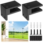 Lukloy 2 Pack Wall To Glass Clamp Matte Black Stainless Steel Railing New. Price: $56.94.