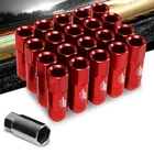 J2 Aluminum Red Open Top Acorn M12 X 1.50 20MM OD/60MM Height Lug Nuts New. Price: $49.99.