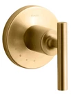 Kohler K-T14490-4-2MB Purist Volume Control Trim Less Valve Brushed Brass Open. Price: $99.95.