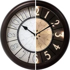 & Co. 12.6" Illuminated Farmhouse Wall Clock, Silent Battery Operated Night L... New. Price: $63.72.
