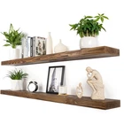 Xwne Floating SHELVES,8-INCH 60'' 8''X 2''(SET Of Black Walnut New. Price: $376.86.