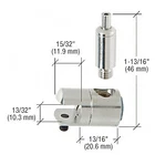 Crl Y01CR Single Sided Connector With Tensioner For 3/8" Glass Polished Nickel New. Price: $44.01.