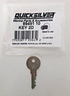 Quicksilver Mercury/mariner Outboard Ignition Key Number 2D P/n: 89491 10 Boat New. Price: $16.77.