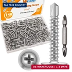 Weideer 180PCS #8 1" Self Tapping Screws For Metal Sheet 410 Stainl New. Price: $6.55.