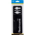 Hillman English Black Restroom Plaque 3 In. X 9 (pack Of 6) New. Price: $25.04.