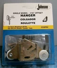 Johnson Hardware Single Wheel 1-16" Offset Hanger (2216PPK2) Open. Price: $10.00.