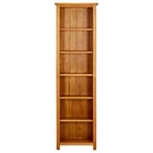 Narrow Bookcase Solid Oak Wooden Shelf Organizer Multi Sizes Vidaxl New. Price: $321.99.