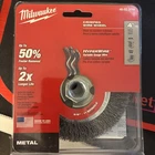 Milwaukee In. Crimped Wire Wheel Brush 48-52-5070 New. Price: $16.00.