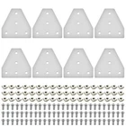 8PCS 3030 Plate Connector Joint Slot Hardware Silver New. Price: $32.04.