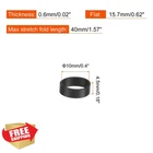Patikil Silicone Rubber Bands 50PCS Black Cable Ties 5/8" New. Price: $20.00.