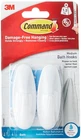 Command Designer Bath Hooks, Medium, White, 2-HOOKS With New. Price: $10.79.