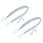 Uxcell 2PCS Curtain Tiebacks, 58CM/23 Braided Drapery Holdback Light Blue. Price: $10.08.