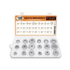 108-PIECE, 18 Size, Stainless Steel Flat Washers Assortment Kit, Metal Screw ... New. Price: $12.48.