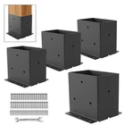 4X6 Base Pcs,post Brackets(inner Size 3.6"X5.6"),HEAVY Duty 14GA Steel... New. Price: $57.21.